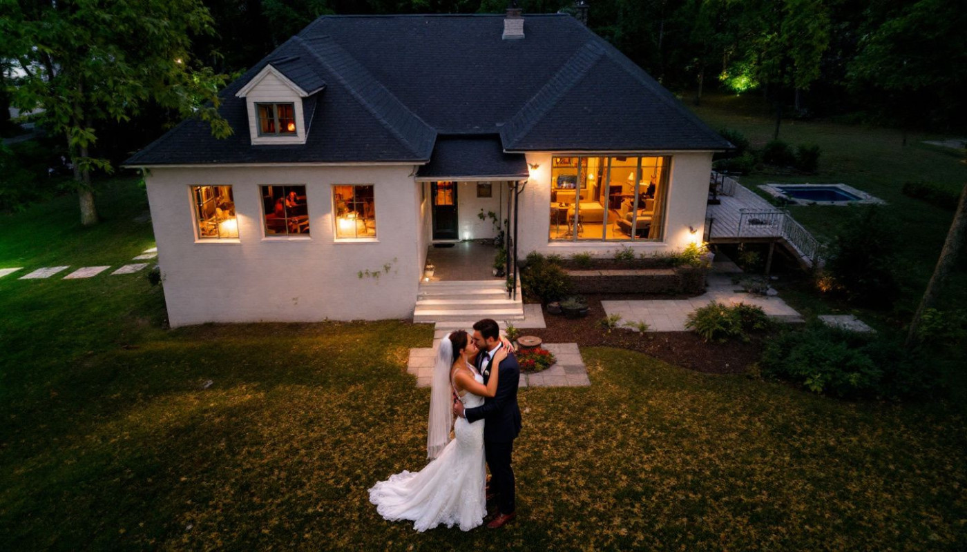 Guide pour incorporer une vidéo de drone dans votre album de mariage